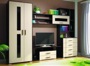 Гостиная ЕВРОПА-1 (Венге/Дуб молочный) в Челябинске - cheliabinsk.ok-mebel.com | фото