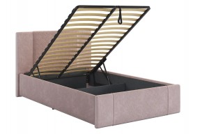 ХЛОЯ Кровать 1200 с ПМ (нежно-розовый велюр) в Челябинске - cheliabinsk.ok-mebel.com | фото