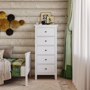 Комод 05 Кантри белый с пятью ящиками в Челябинске - cheliabinsk.ok-mebel.com | фото 4