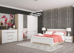 Комод 1200 АНТАЛИЯ (Сонома/Белый софт) в Челябинске - cheliabinsk.ok-mebel.com | фото 3