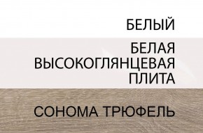 Комод 2D-1S/TYP 34, LINATE ,цвет белый/сонома трюфель в Челябинске - cheliabinsk.ok-mebel.com | фото 3