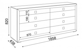 Комод большой Глэдис М27 (ЯШС/Белый) в Челябинске - cheliabinsk.ok-mebel.com | фото 2
