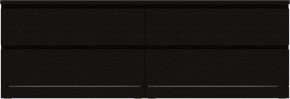 Комод Варма 4Д низкий с четырьмя выдвижными ящиками, цвет ясень черный в Челябинске - cheliabinsk.ok-mebel.com | фото 2