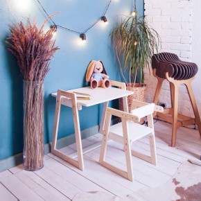 Комплект детской мебели стол и  два стула Я САМ "Лофт-Дуо" (Белый) в Челябинске - cheliabinsk.ok-mebel.com | фото 10