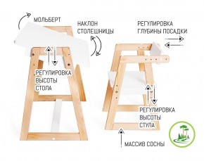 Комплект детской мебели стол и  два стула Я САМ "Лофт-Дуо" (Белый) в Челябинске - cheliabinsk.ok-mebel.com | фото 7