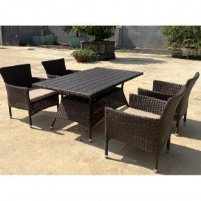 Комплект мебели из иск. ротанга AM-196B/T196 Brown 4Pcs (4+1) в Челябинске - cheliabinsk.ok-mebel.com | фото 3