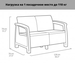 Комплект мебели Корфу Рест (Corfu Rest - without table) коричневый в Челябинске - cheliabinsk.ok-mebel.com | фото 2