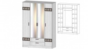 КОСТА-РИКА Шкаф 4-х створчатый (анкор светлый) в Челябинске - cheliabinsk.ok-mebel.com | фото