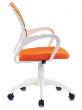 Кресло BRABIX "Fly MG-396W", пластик белый, сетка, оранжевое, 532401, MG-396W_532401 в Челябинске - cheliabinsk.ok-mebel.com | фото 3