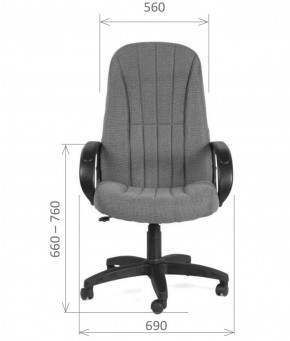 Кресло для руководителя  CHAIRMAN 685 СТ (ткань стандарт 10-356 черная) в Челябинске - cheliabinsk.ok-mebel.com | фото 5