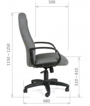 Кресло для руководителя  CHAIRMAN 685 СТ (ткань стандарт 10-356 черная) в Челябинске - cheliabinsk.ok-mebel.com | фото 6