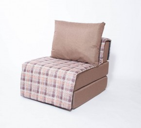 Кресло-кровать бескаркасное Харви (коричневый-квадро беж) в Челябинске - cheliabinsk.ok-mebel.com | фото 1