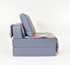 Кресло-кровать бескаркасное Харви (серый-геометрия слейт) в Челябинске - cheliabinsk.ok-mebel.com | фото 2
