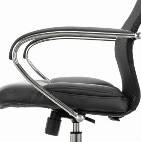 Кресло офисное BRABIX PREMIUM "Stalker EX-608 CH" (хром, ткань-сетка/кожзам, черное) 532091 в Челябинске - cheliabinsk.ok-mebel.com | фото 4