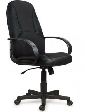 Кресло офисное BRABIX "City EX-512" (кожзам черный, ткань черная) 531407 в Челябинске - cheliabinsk.ok-mebel.com | фото