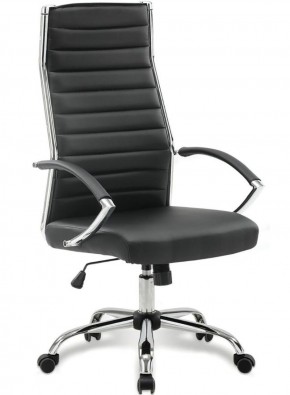 Кресло офисное BRABIX "Style EX-528", экокожа, хром, черное, 531947 в Челябинске - cheliabinsk.ok-mebel.com | фото