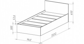 НИЦЦА-13 Кровать 900 с настилом ЛДСП (НЦ.13) в Челябинске - cheliabinsk.ok-mebel.com | фото 3