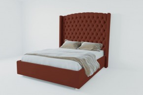 Кровать Берлин ЛЮКС с ПМ 1200 (велюр бордо) в Челябинске - cheliabinsk.ok-mebel.com | фото
