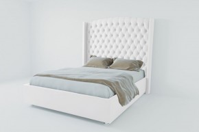 Кровать Берлин ЛЮКС с ПМ 900 (экокожа белая) в Челябинске - cheliabinsk.ok-mebel.com | фото 2