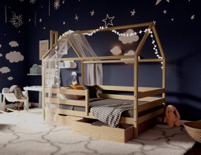 Кровать-домик 80*190 без покраски в Челябинске - cheliabinsk.ok-mebel.com | фото