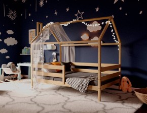 Кровать-домик 80*190 без покраски в Челябинске - cheliabinsk.ok-mebel.com | фото 3