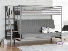Кровать двухъярусная с диваном "Мадлен-3" (Серый/Серый) в Челябинске - cheliabinsk.ok-mebel.com | фото