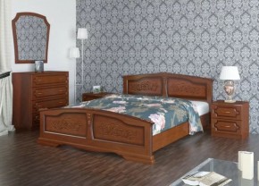 ЕЛЕНА Кровать из массива 1200 (Орех) в Челябинске - cheliabinsk.ok-mebel.com | фото 2