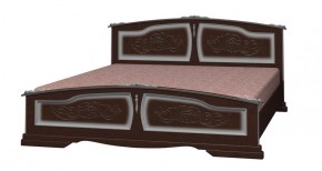 ЕЛЕНА Кровать из массива 1400 (Орех темный) в Челябинске - cheliabinsk.ok-mebel.com | фото