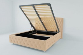 Кровать Нягань с ПМ 2000 (экокожа бежевая) в Челябинске - cheliabinsk.ok-mebel.com | фото