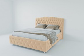 Кровать Нягань с ПМ 2000 (экокожа бежевая) в Челябинске - cheliabinsk.ok-mebel.com | фото 2