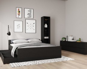 Кровать ОРИОН двухспальная с ортопедическим основанием 160х200, цвет Дуб Венге в Челябинске - cheliabinsk.ok-mebel.com | фото 3