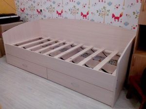Кровать Соло-софа 1 с ящиками в Челябинске - cheliabinsk.ok-mebel.com | фото 2