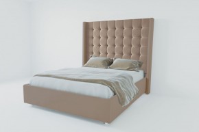 Кровать Венеция ЛЮКС с ПМ 800 (велюр серый) в Челябинске - cheliabinsk.ok-mebel.com | фото 2
