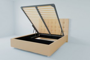 Кровать Венеция с ПМ 1200 (экокожа бежевая) в Челябинске - cheliabinsk.ok-mebel.com | фото
