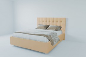 Кровать Венеция с ПМ 1200 (экокожа бежевая) в Челябинске - cheliabinsk.ok-mebel.com | фото 2