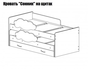 Кровать выкатная Соник (800*1900) в Челябинске - cheliabinsk.ok-mebel.com | фото 2