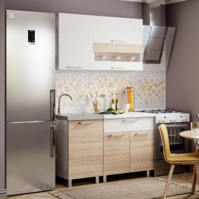 Кухня Айсбери 1.2 м (Белый/Дуб Сонома) в Челябинске - cheliabinsk.ok-mebel.com | фото