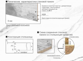 Кухонный фартук со столешницей (А-011) в едином стиле (3050 мм) в Челябинске - cheliabinsk.ok-mebel.com | фото 7