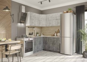 Кухонный гарнитур Асти-бетон угловой 1,4*1,6 в Челябинске - cheliabinsk.ok-mebel.com | фото