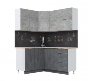 Кухонный гарнитур Асти-бетон угловой 1,4*1,6 в Челябинске - cheliabinsk.ok-mebel.com | фото 3