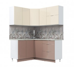 Кухонный гарнитур Асти-латте угловой 1,4*1,6 в Челябинске - cheliabinsk.ok-mebel.com | фото 2