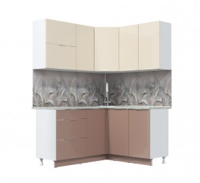 Кухонный гарнитур Асти-латте угловой 1,4*1,6 в Челябинске - cheliabinsk.ok-mebel.com | фото 3