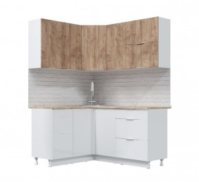 Кухонный гарнитур Асти-вайт угловой 1,4*1,6 в Челябинске - cheliabinsk.ok-mebel.com | фото 2