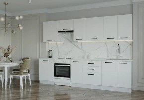 Кухонный гарнитур Белый Глянец 3000 (Стол. 26мм) в Челябинске - cheliabinsk.ok-mebel.com | фото