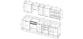 Кухонный гарнитур Каппучино 3000 (Стол. 38мм) в Челябинске - cheliabinsk.ok-mebel.com | фото 2