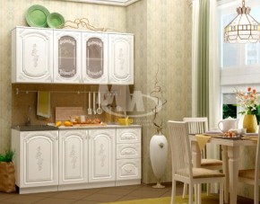 ЛИЗА-2 Кухонный гарнитур 1,7 Белый глянец холодный в Челябинске - cheliabinsk.ok-mebel.com | фото
