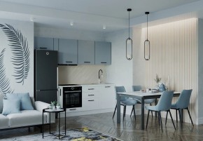 Кухонный гарнитур Ниагара 2550 (Стол. 38мм) в Челябинске - cheliabinsk.ok-mebel.com | фото