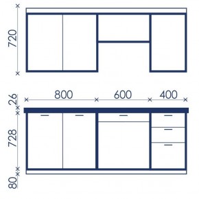 Кухонный гарнитур Ольвия-6 (1.8м) в Челябинске - cheliabinsk.ok-mebel.com | фото 4