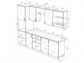 Кухонный гарнитур Прованс (2.8 м) с карнизом в Челябинске - cheliabinsk.ok-mebel.com | фото 3