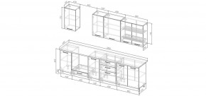 Кухонный гарнитур Санторини 2800 (Стол. 26мм) в Челябинске - cheliabinsk.ok-mebel.com | фото 2
